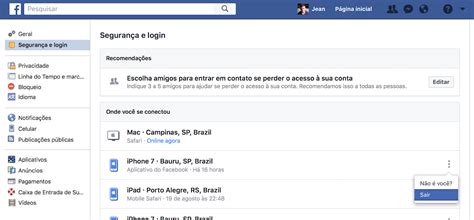 Como sair do Facebook em outro computador, smartphone ou tablet